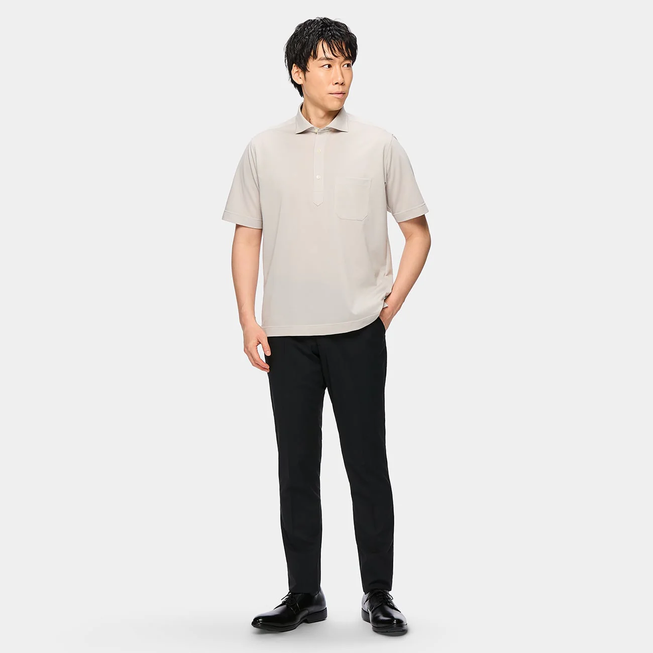 SUPER Aircool Stretch Pique Spread Collar Polo Shirt - Image 13