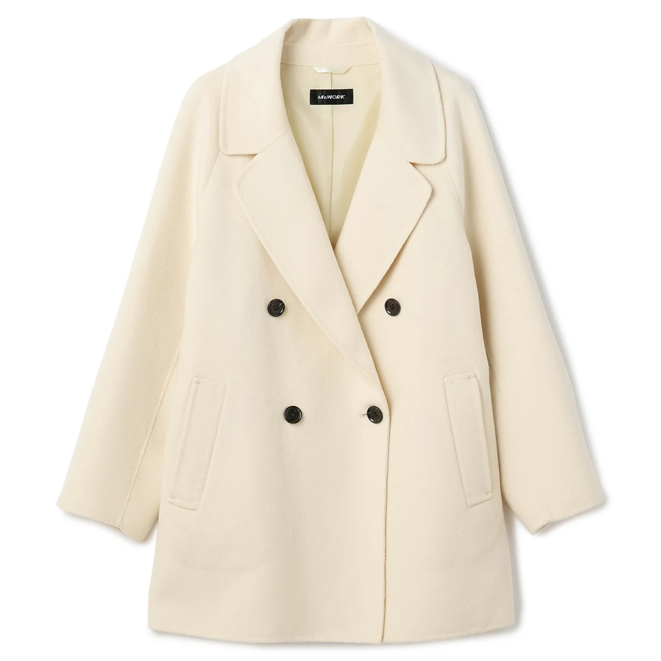 Double-Face Wool Blend Coat - Image 19
