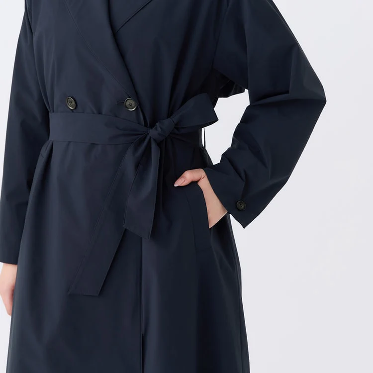 3-Way Water-repellent Trench Coat with Quilted Vest - Image 10