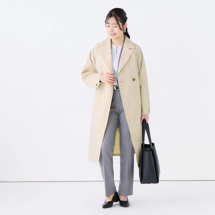 3-Way Water-repellent Trench Coat with Quilted Vest - Image 26
