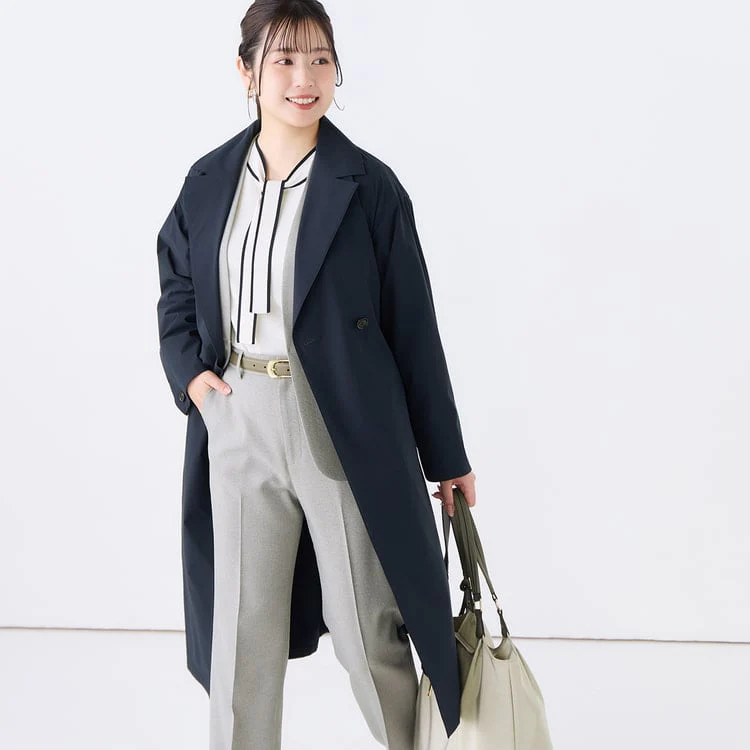 3-Way Water-repellent Trench Coat with Quilted Vest - Image 3