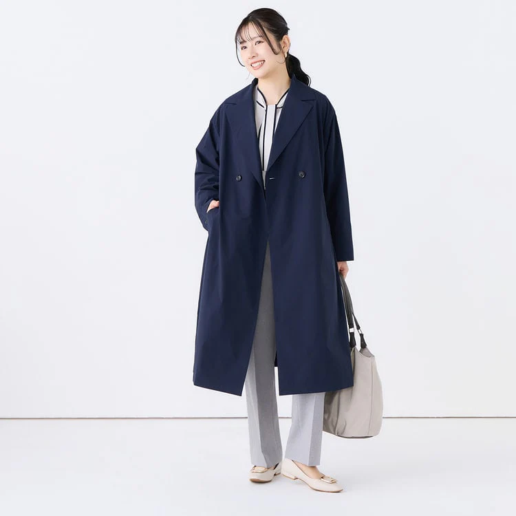 3-Way Water-repellent Trench Coat with Quilted Vest - Image 4