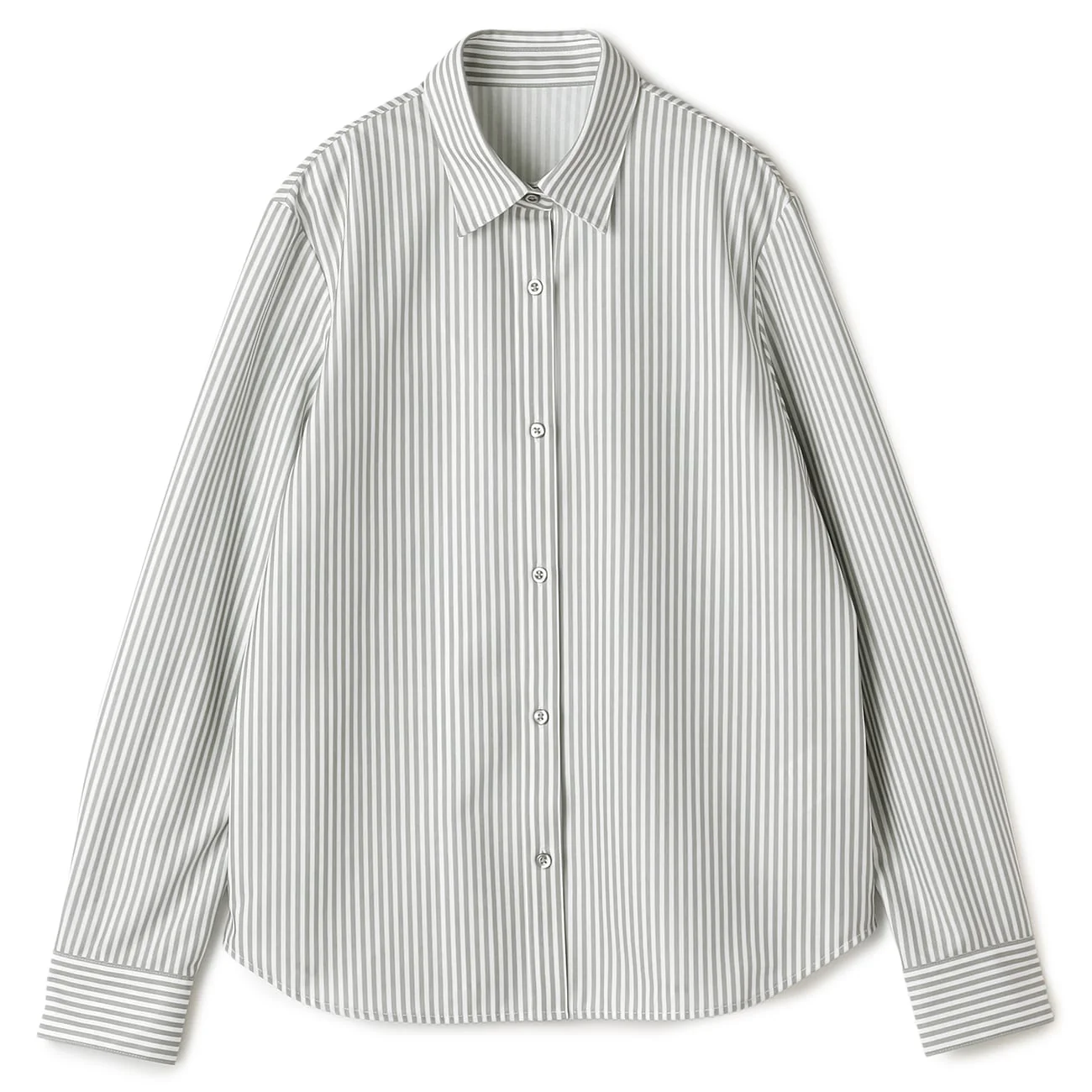 Non-Iron Bow Tie Stripe Shirt - Gray - Image 12