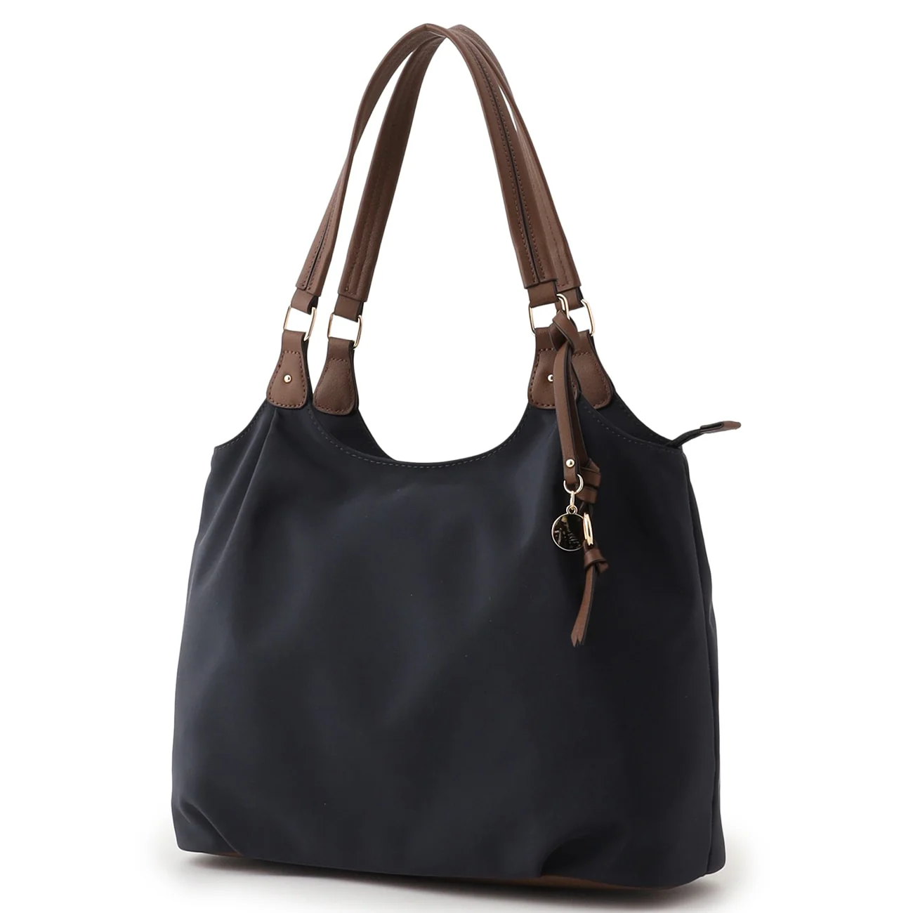 Lightweight 2-Tone Tote Bag with Accessory - Image 4