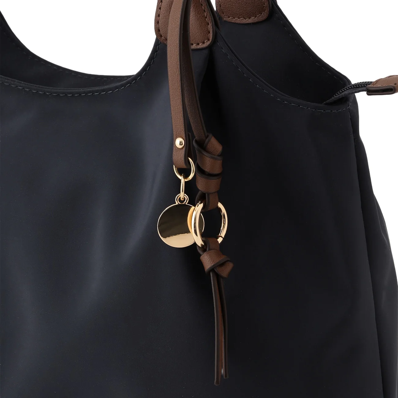 Lightweight 2-Tone Tote Bag with Accessory - Image 9