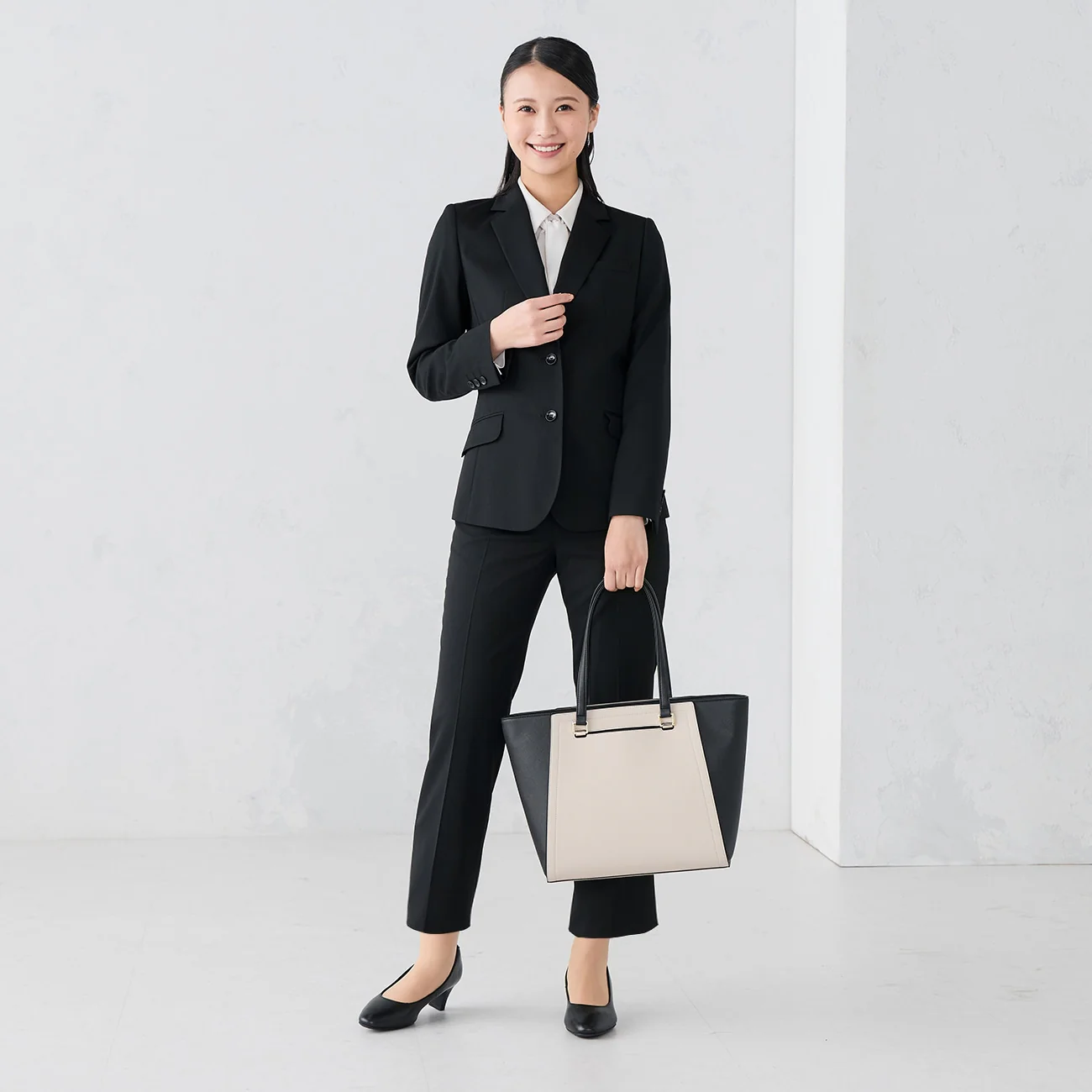 3-Way Tote Bag with Detachable Cover - Black - Image 5