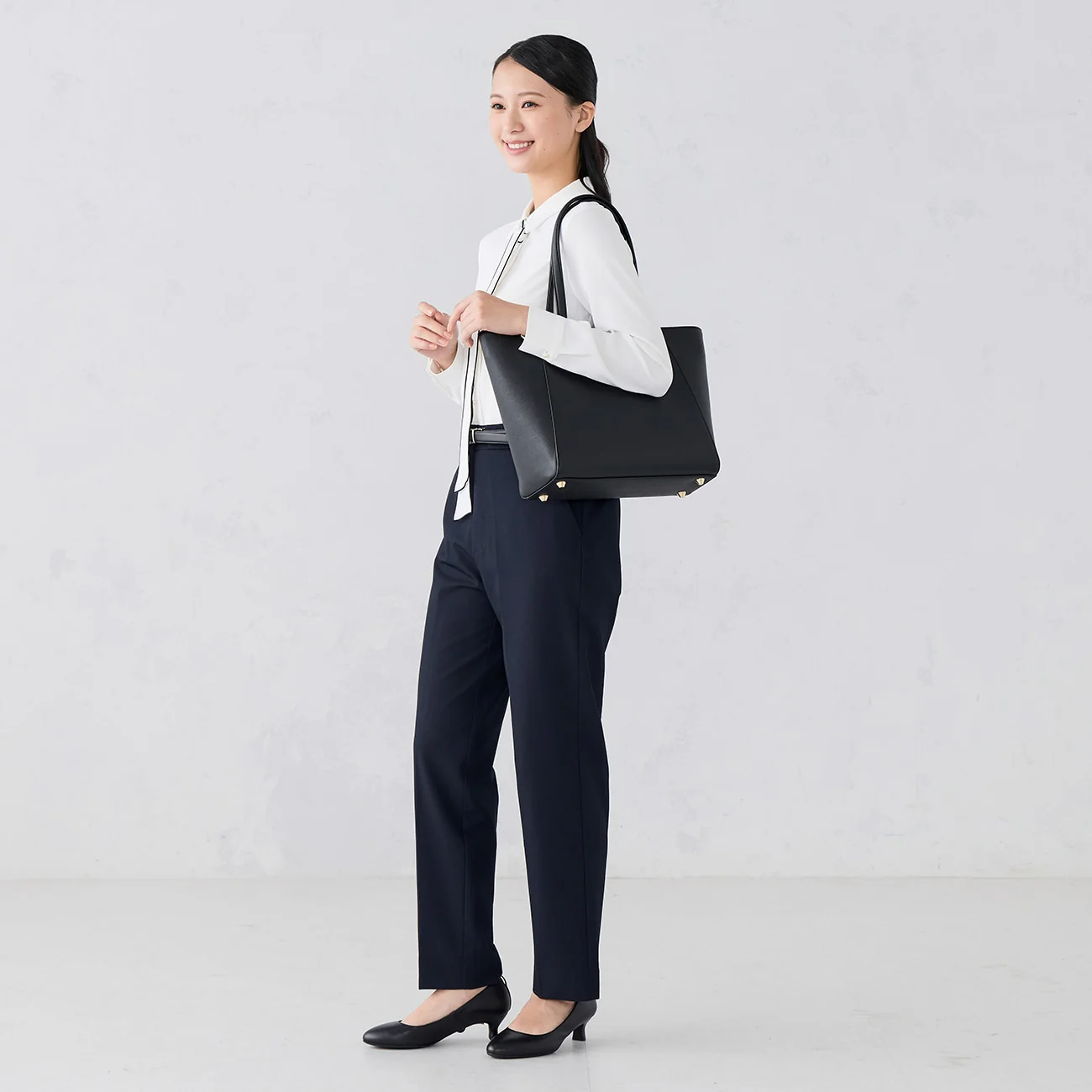 3-Way Tote Bag with Detachable Cover - Black - Image 6
