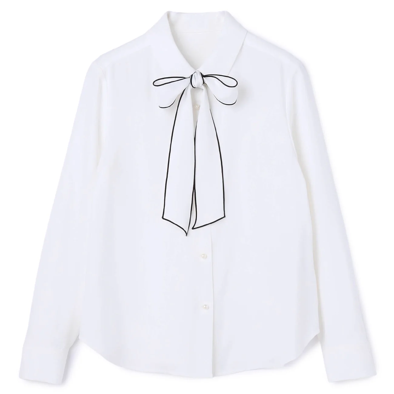 2-Way Bow-Tie Blouse with Pearls - Image 24