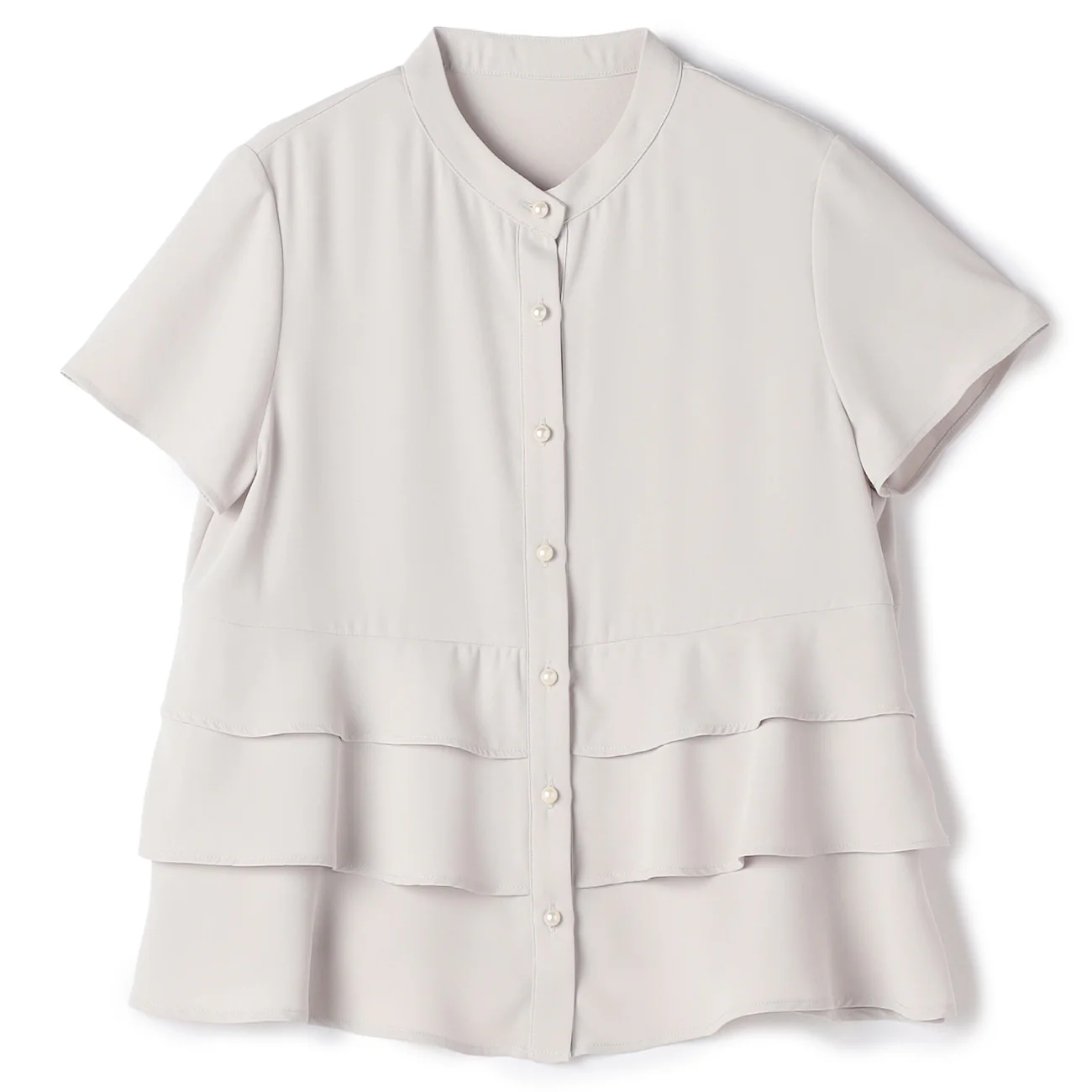 Short Sleeve Layered Blouse - Image 15