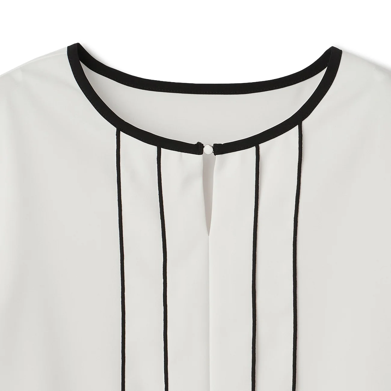 Cool Touch Stretch Contrast Short Sleeve Blouse - Image 17
