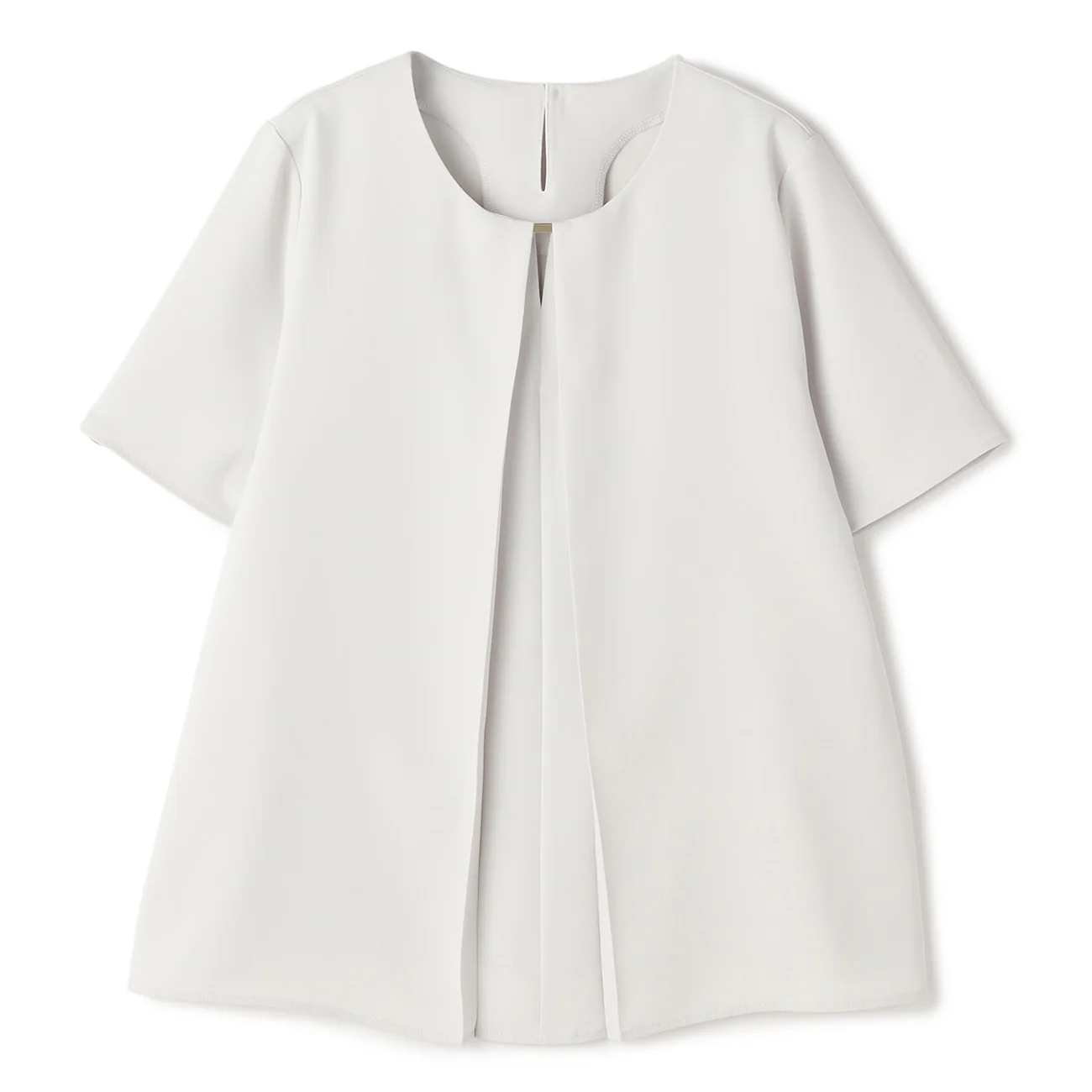 UV Protection Metal Accent Short Sleeve Blouse - Image 15