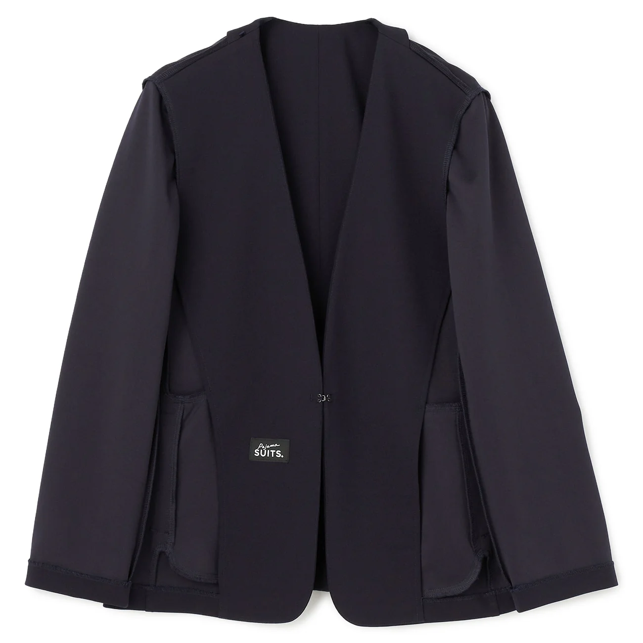 Pajama SUITS Georgette Jersey Collarless Jacket - Image 12
