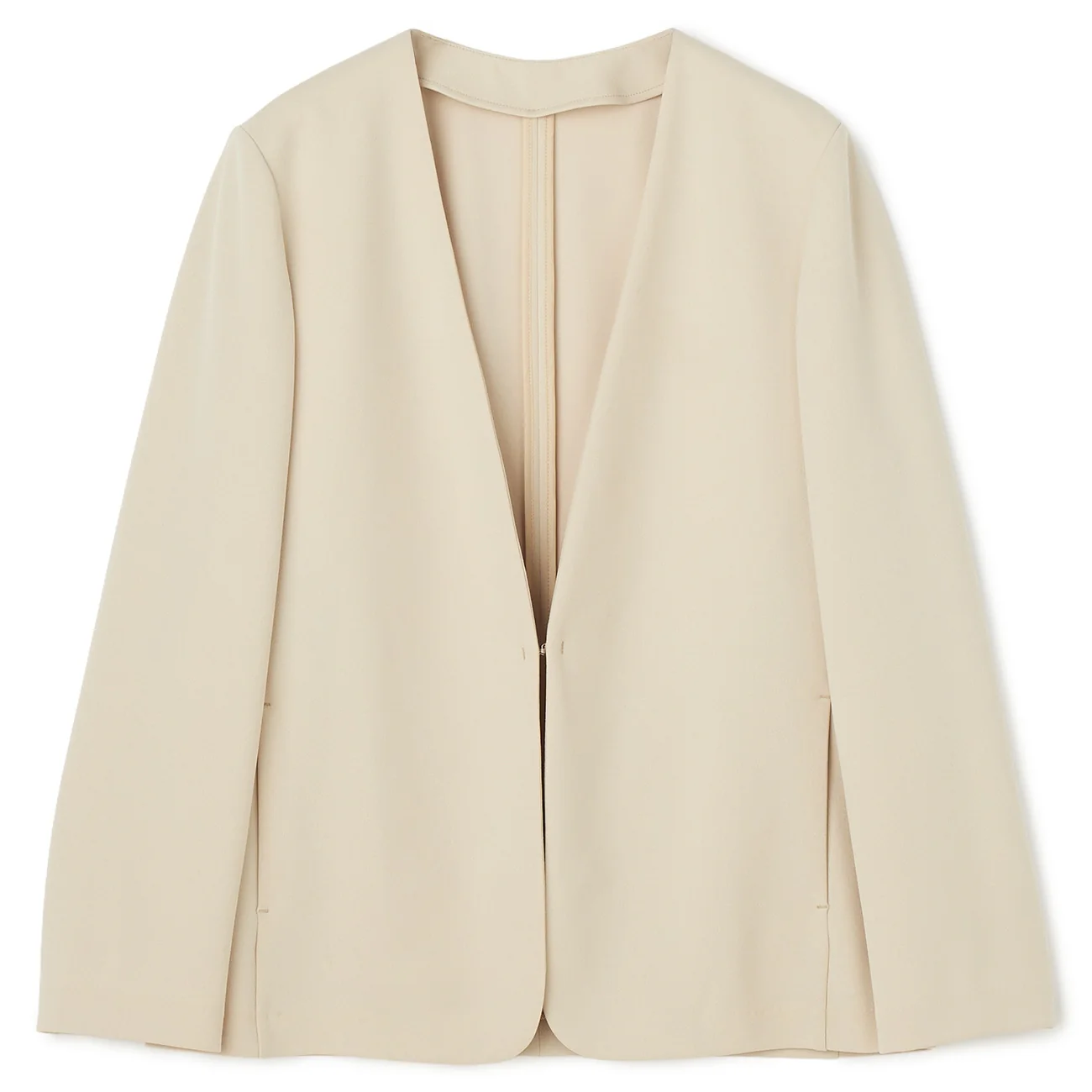 Pajama SUITS Georgette Jersey Collarless Jacket - Image 19