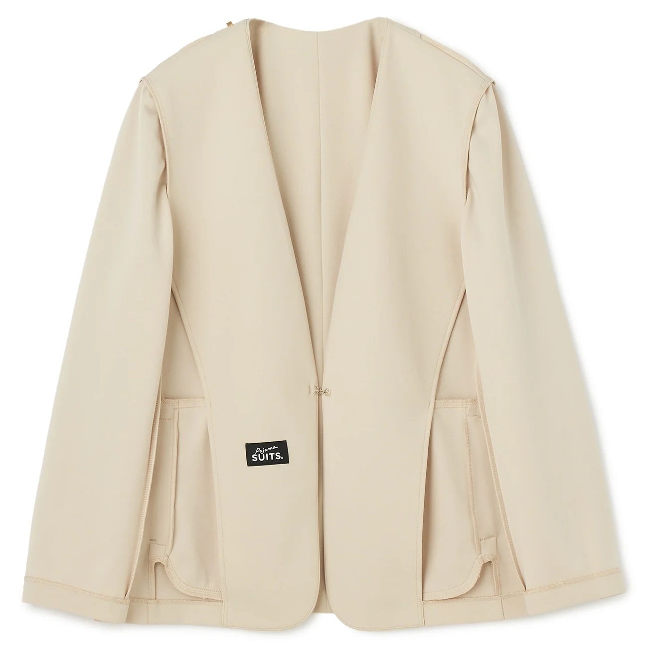 Pajama SUITS Georgette Jersey Collarless Jacket - Image 24