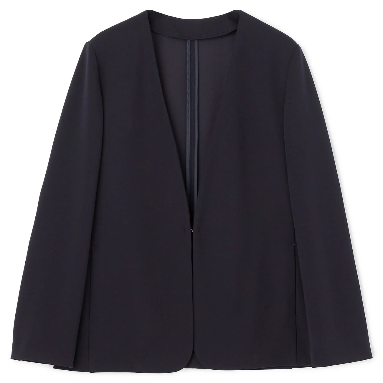 Pajama SUITS Georgette Jersey Collarless Jacket - Image 7