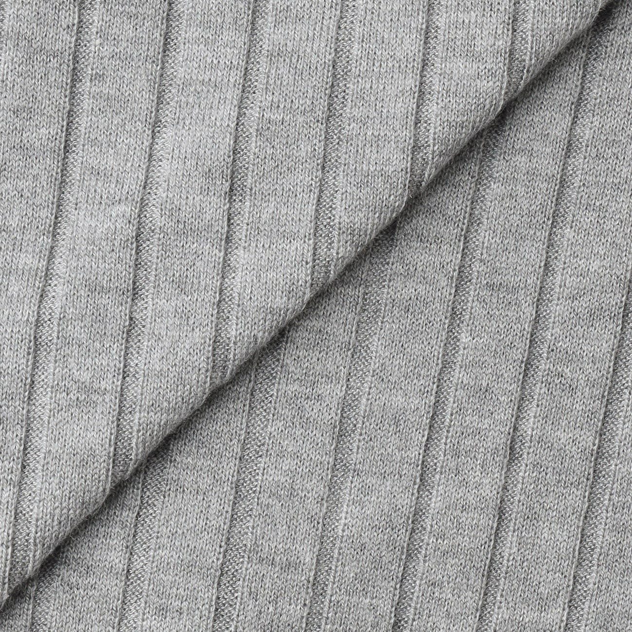 Washable Wool Silk Blend Knit Polo Sweater - Gray - Image 10