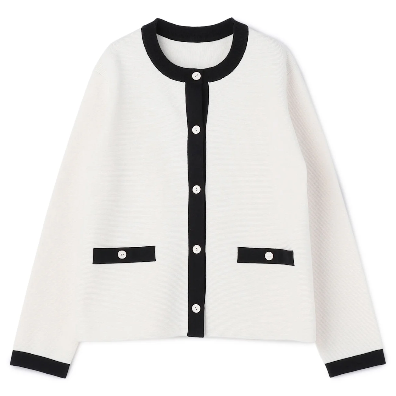 Color Block Knit Jacket - Image 15