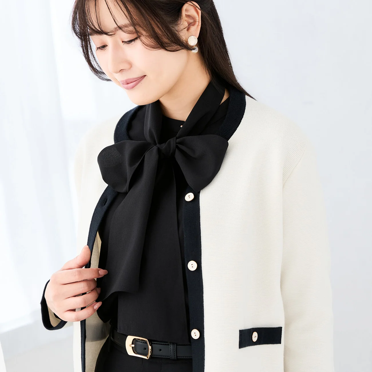 Color Block Knit Jacket - Image 8
