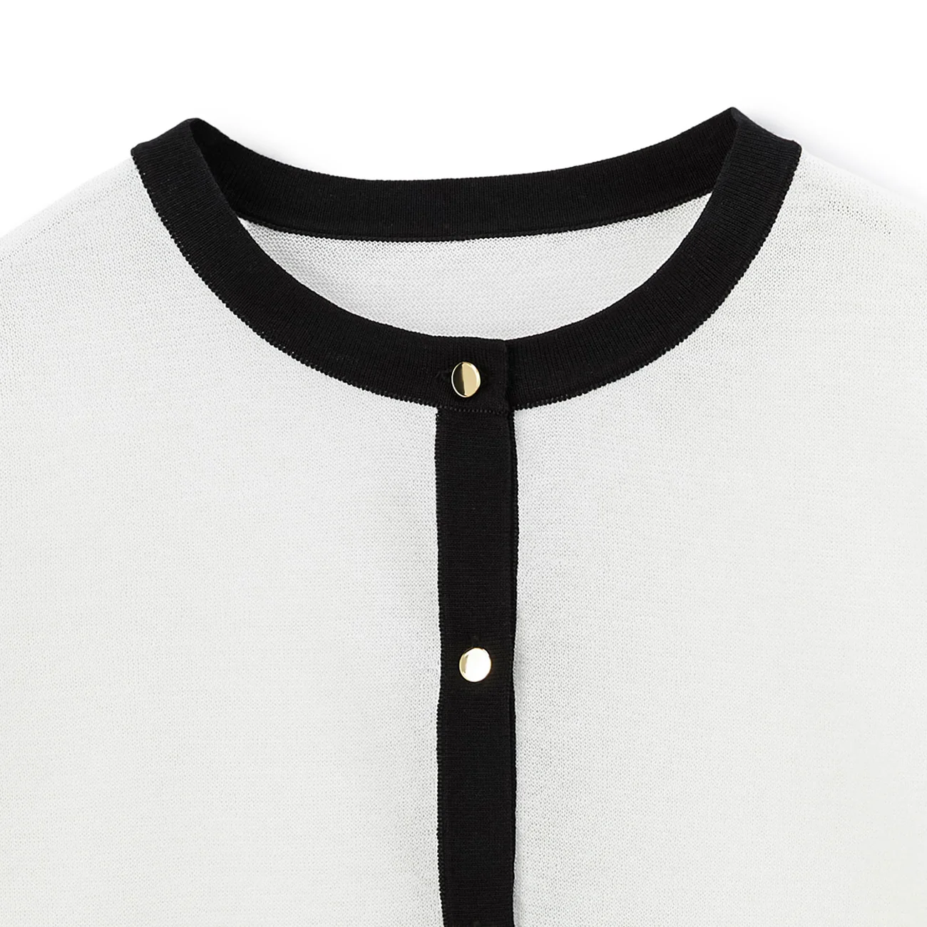 Contrast Sheer Knit Jacket - Image 10