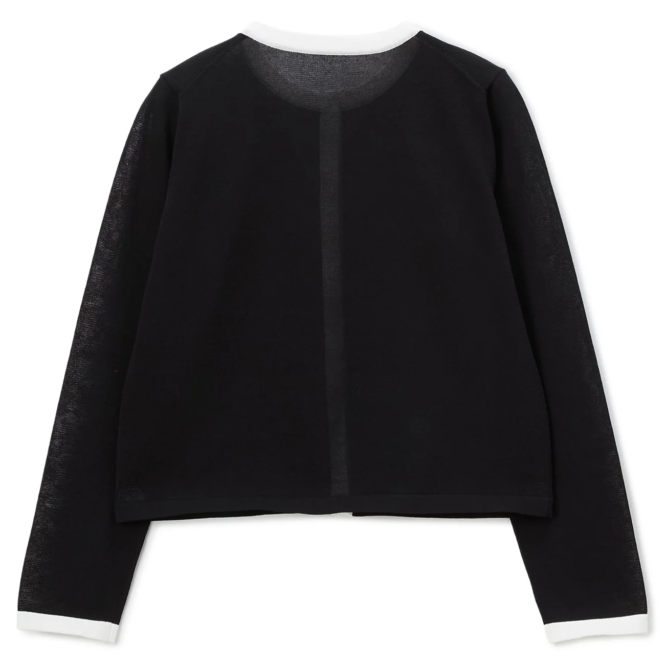 Contrast Sheer Knit Jacket - Image 21