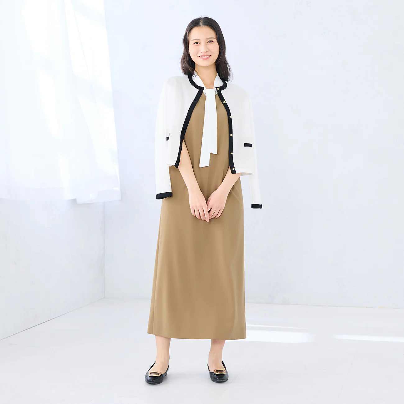 Contrast Sheer Knit Jacket - Image 4