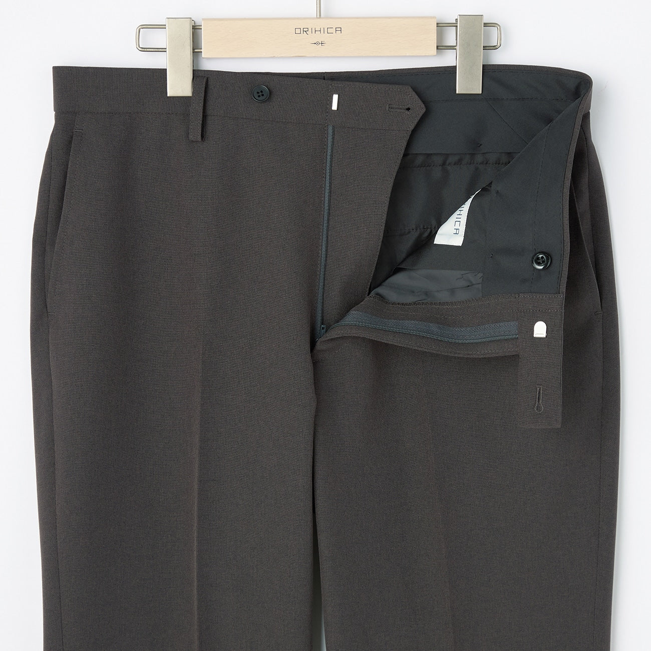 2-Pants Washable Pinhead Suit - Charcoal Gray - Image 9