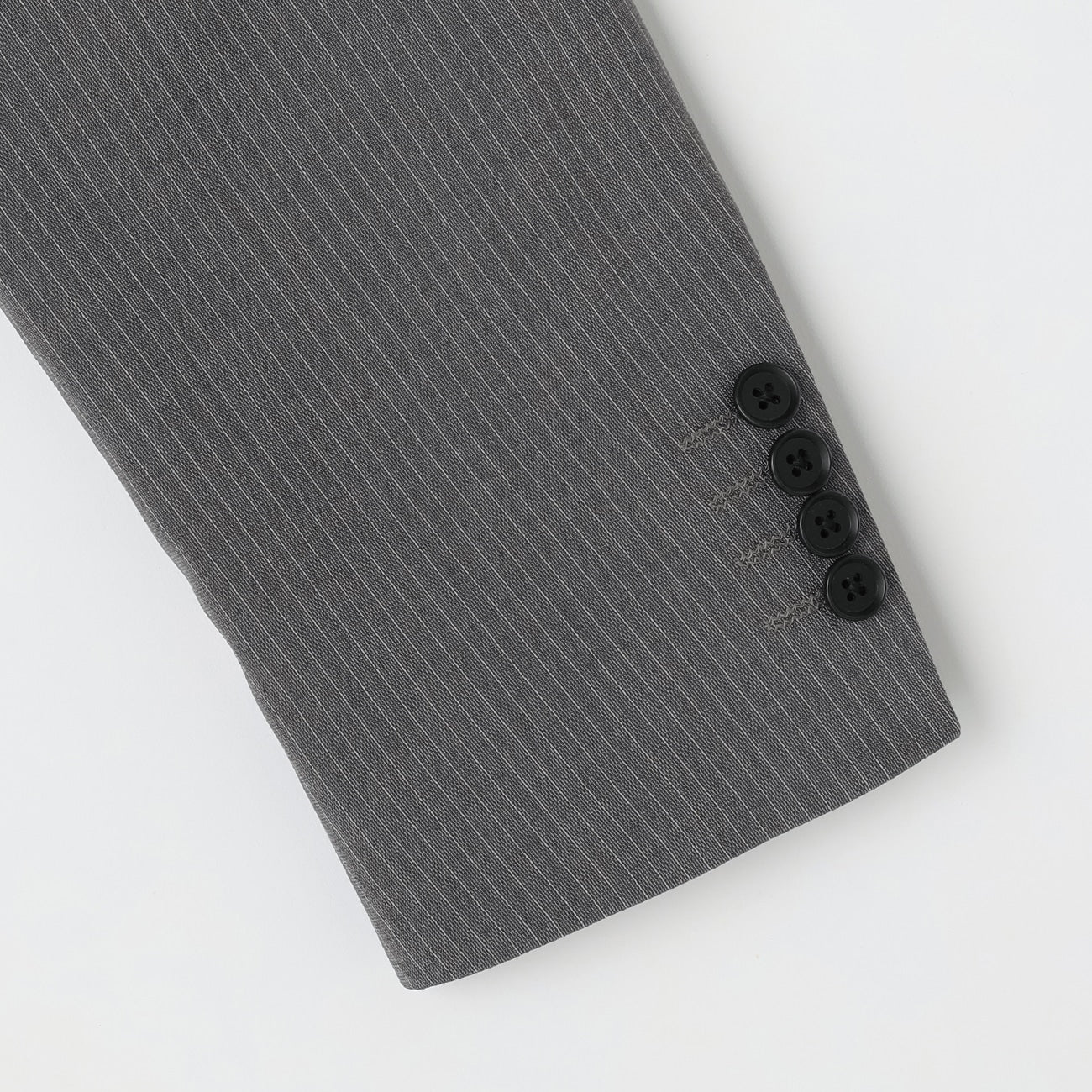 High Breathability Pinstripe Suit - Light Gray - Image 4