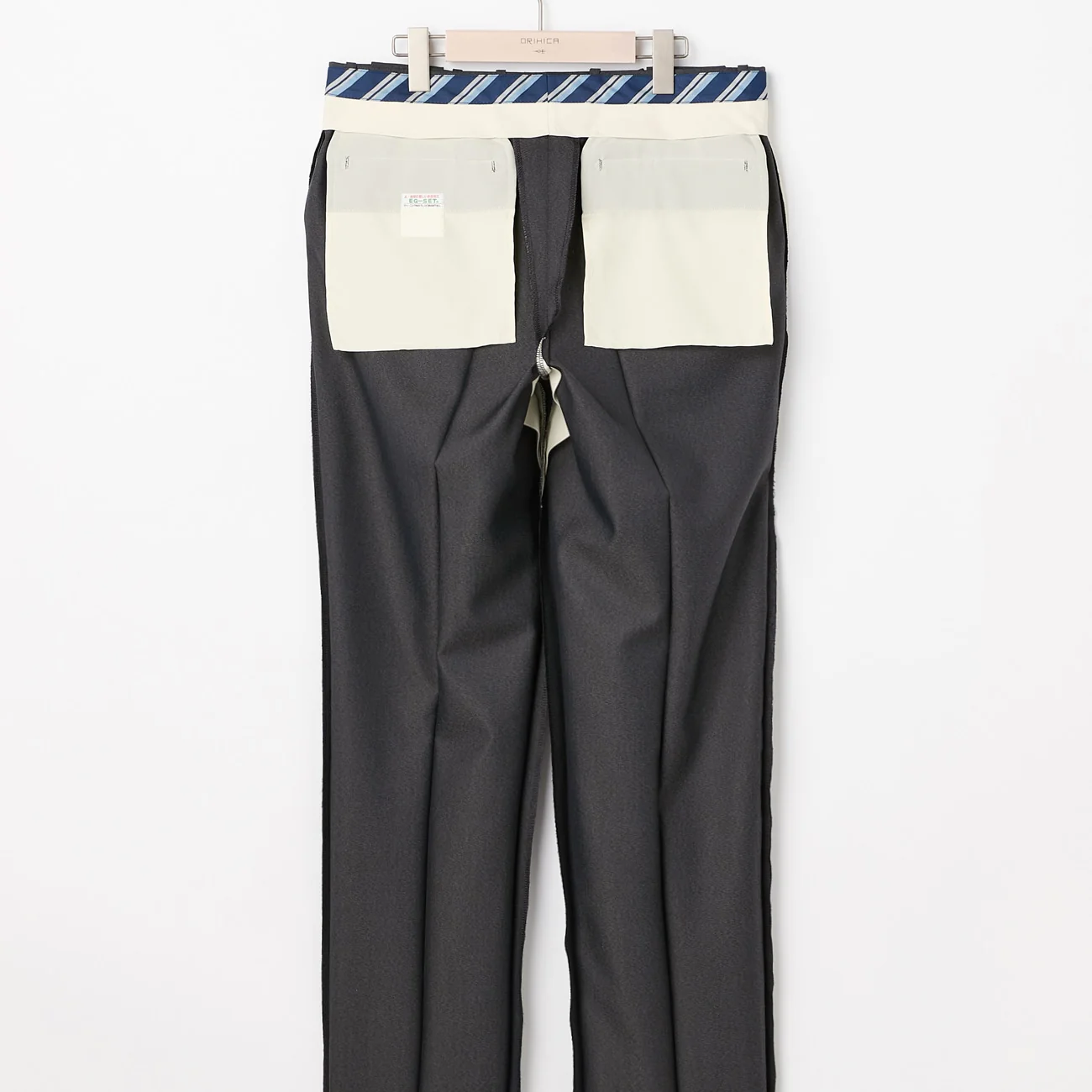 Wool Blend 2-Button Suit with Side Adjusters - Charcoal Gray - Image 12