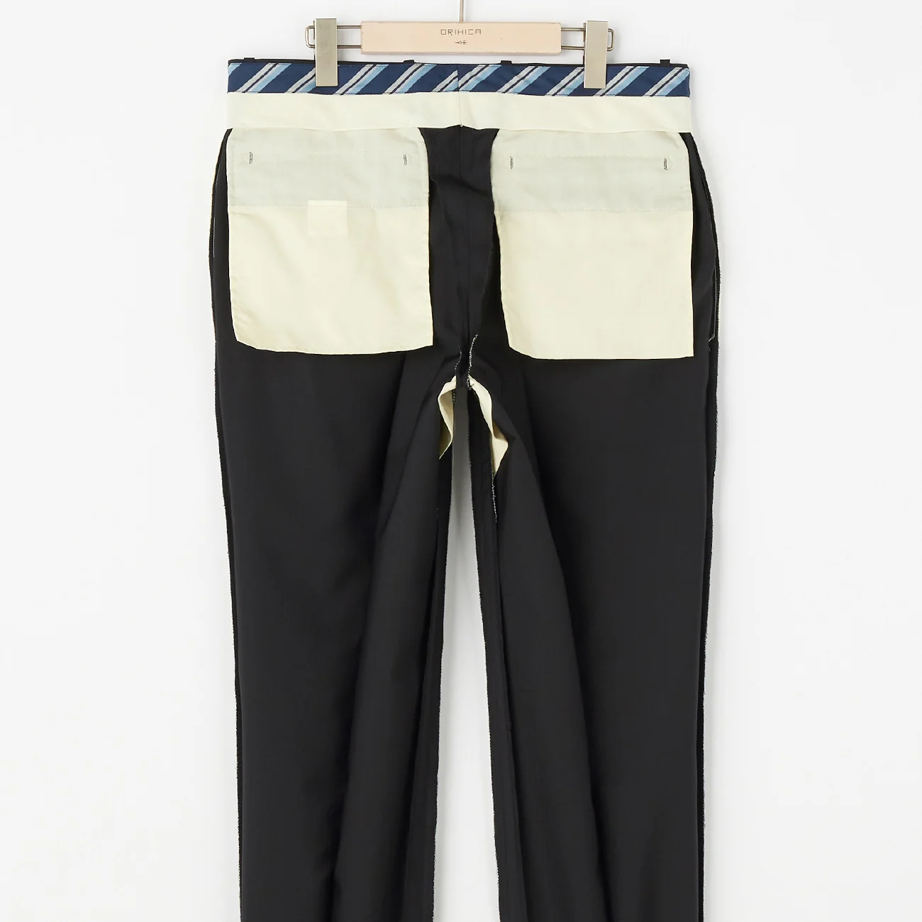 Japanese Fabric Wool Blend Reversible 3-Piece Suit with Adjuster - Black - Image 13