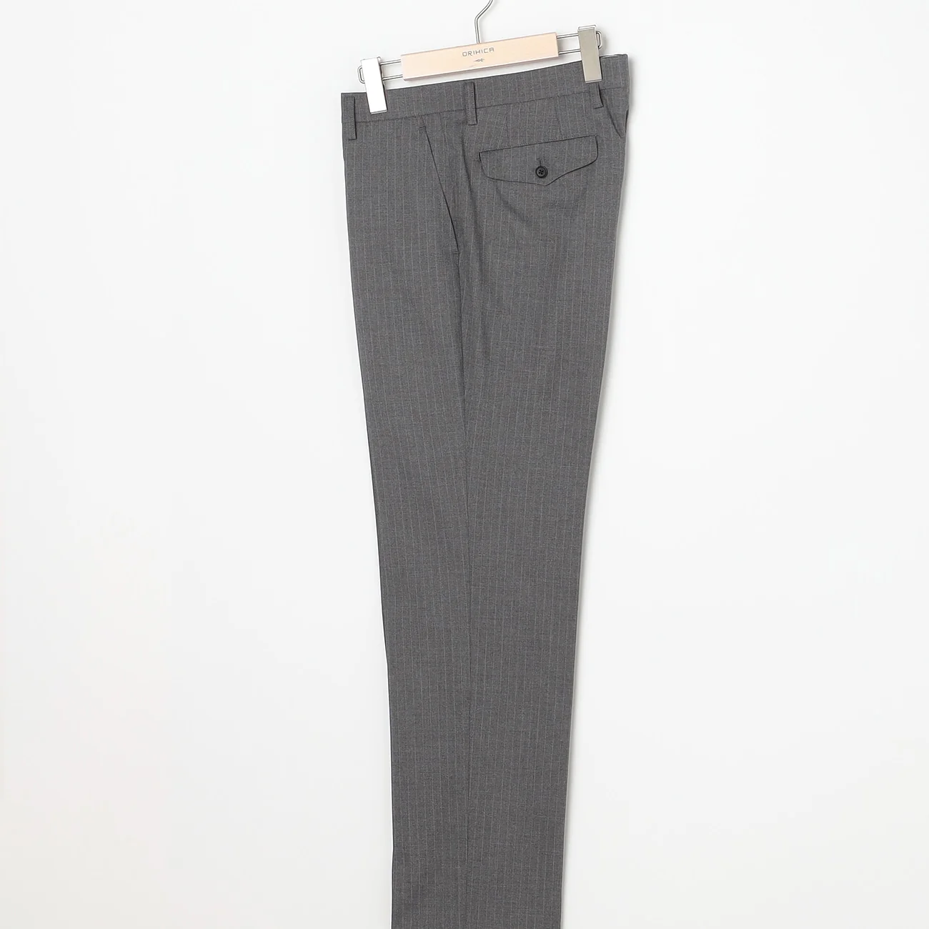 Washable Stretch Stripe Suit - Light Gray - Image 8