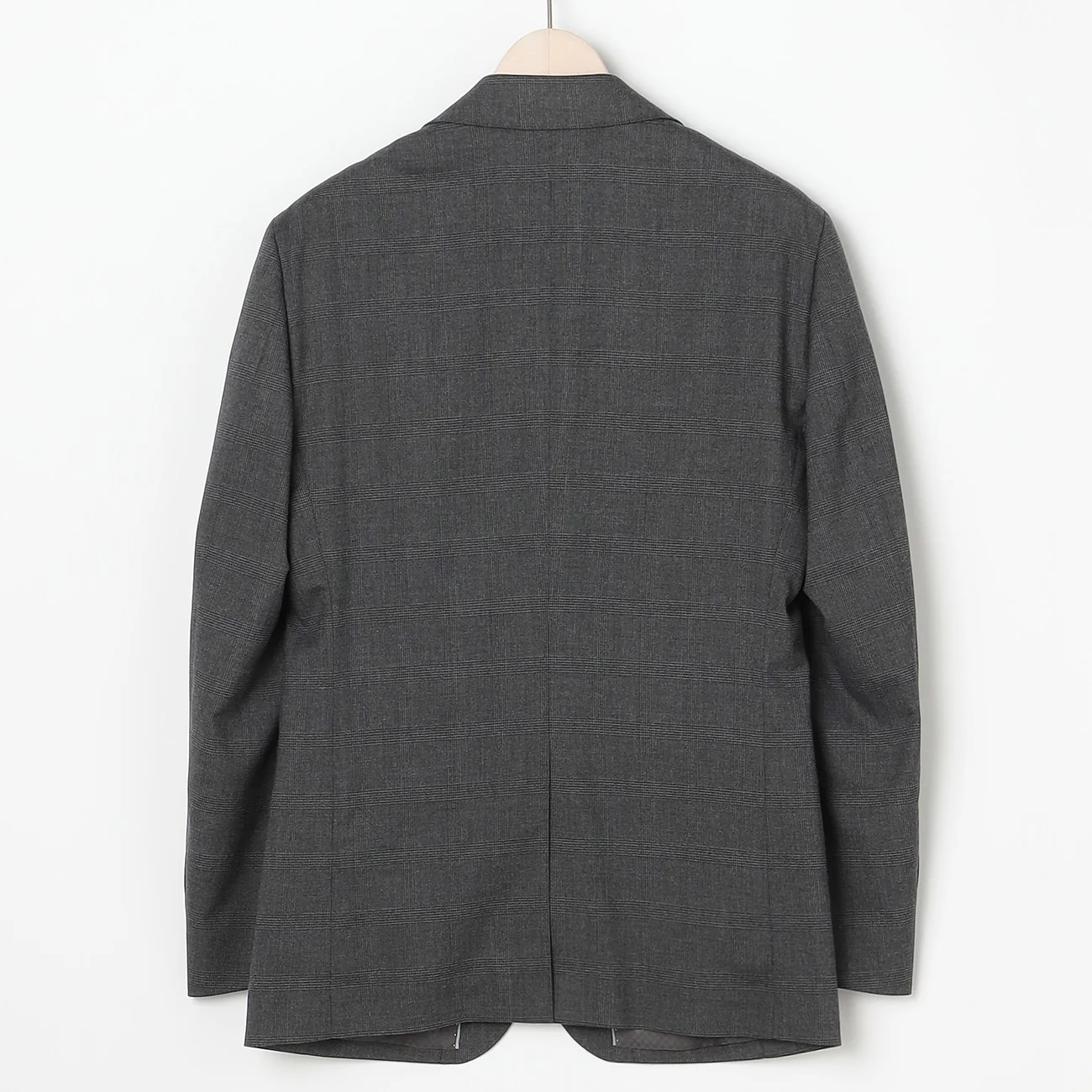 Washable Stretch Check Suit - Medium Gray - Image 2