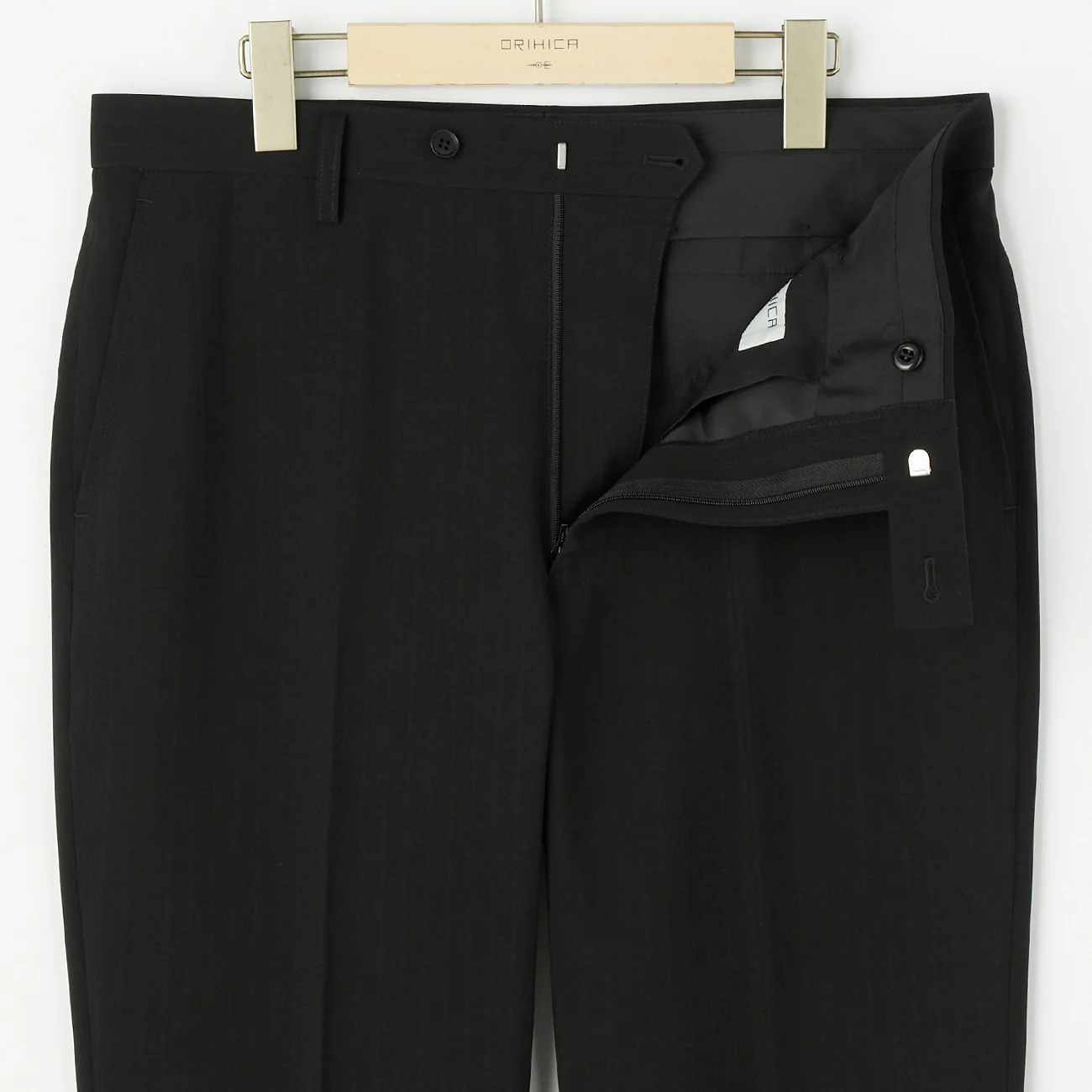 Shadow Stripe Suit with 2-Pant - Black - Image 9