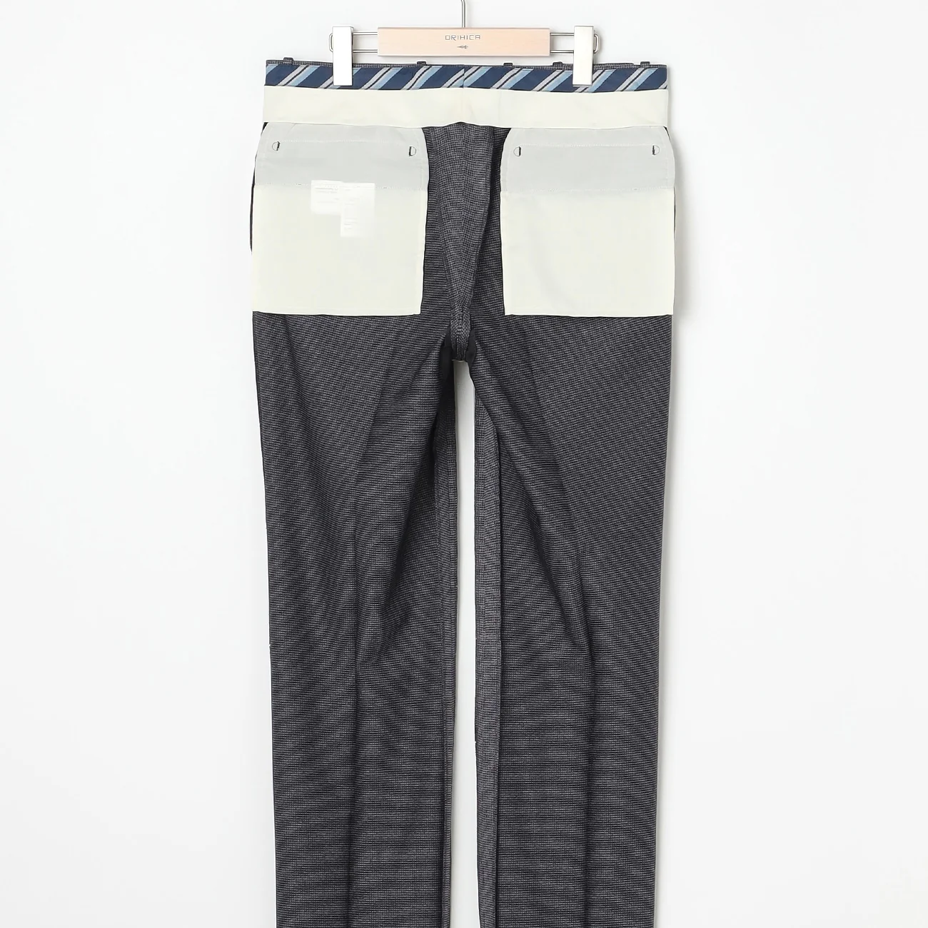 Washable Stretch Stretch Houndstooth Suit with Adjuster - Medium Gray - Image 12