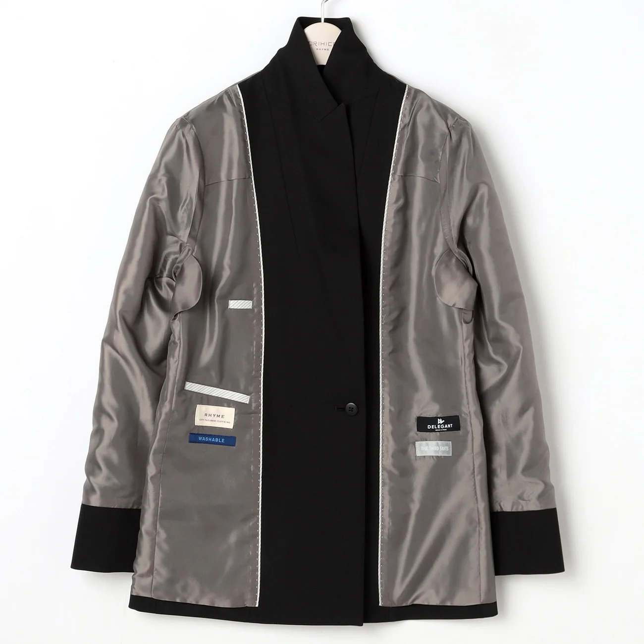 THE THIRD SUITS Double Breasted Jacket - Black - Image 6