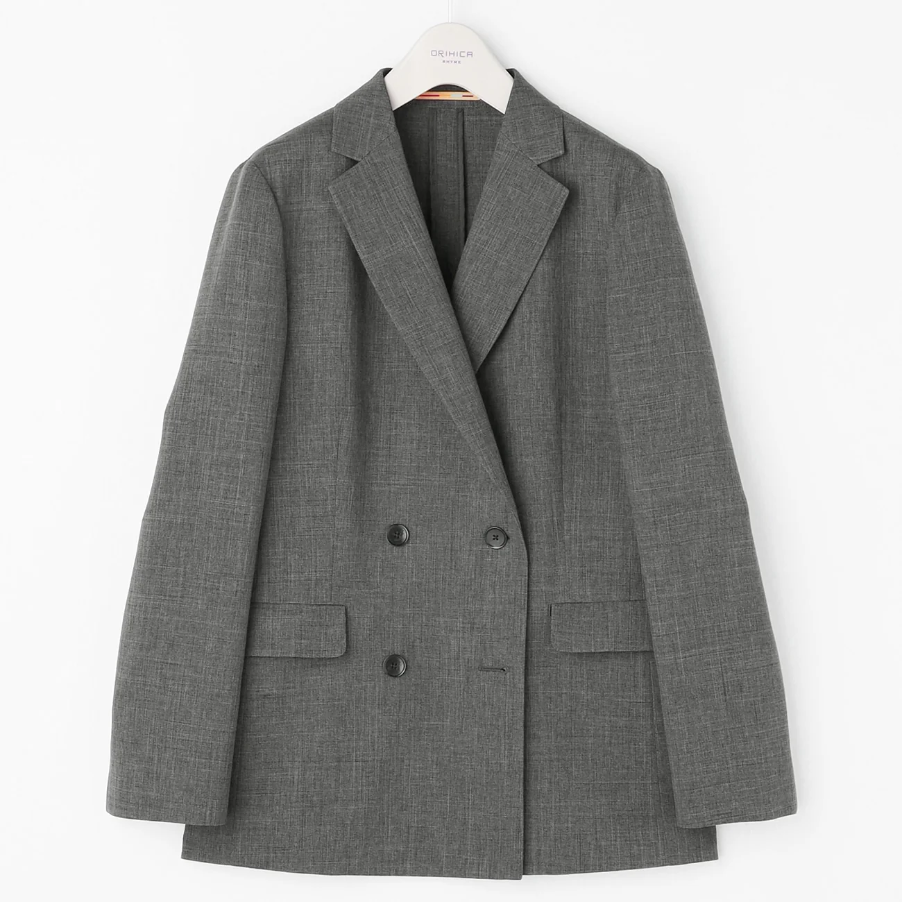THE THIRD SUITS Double Breasted Jacket - Medium Gray