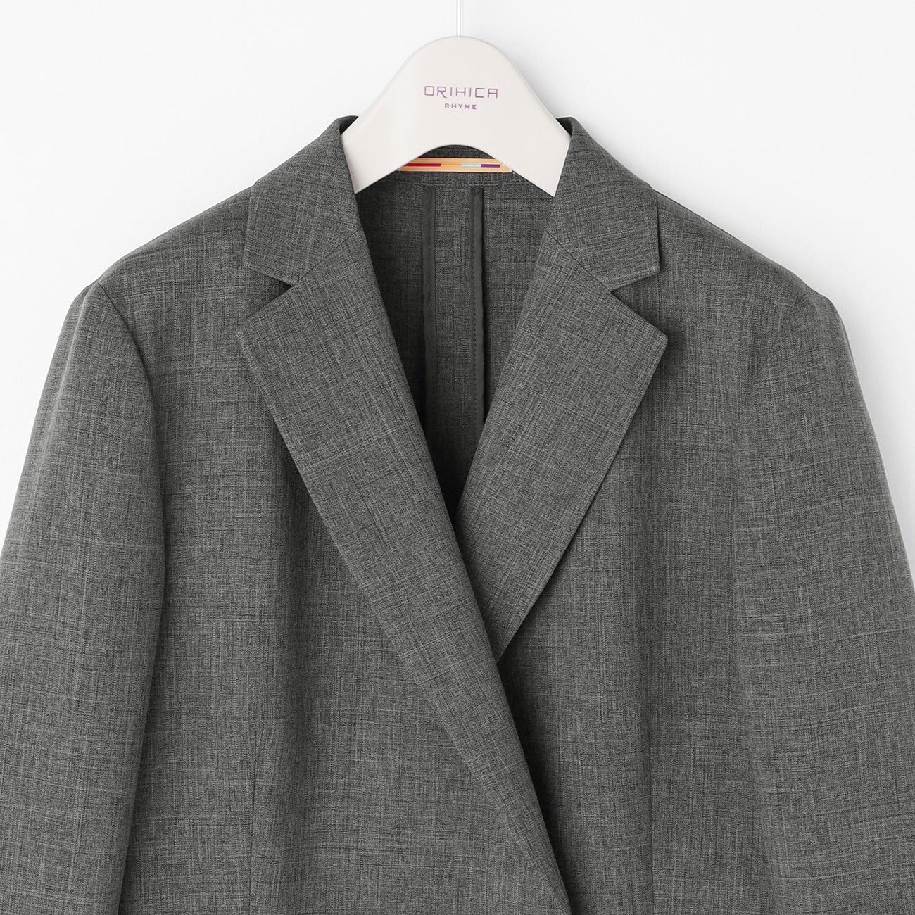 THE THIRD SUITS Double Breasted Jacket - Medium Gray - Image 3