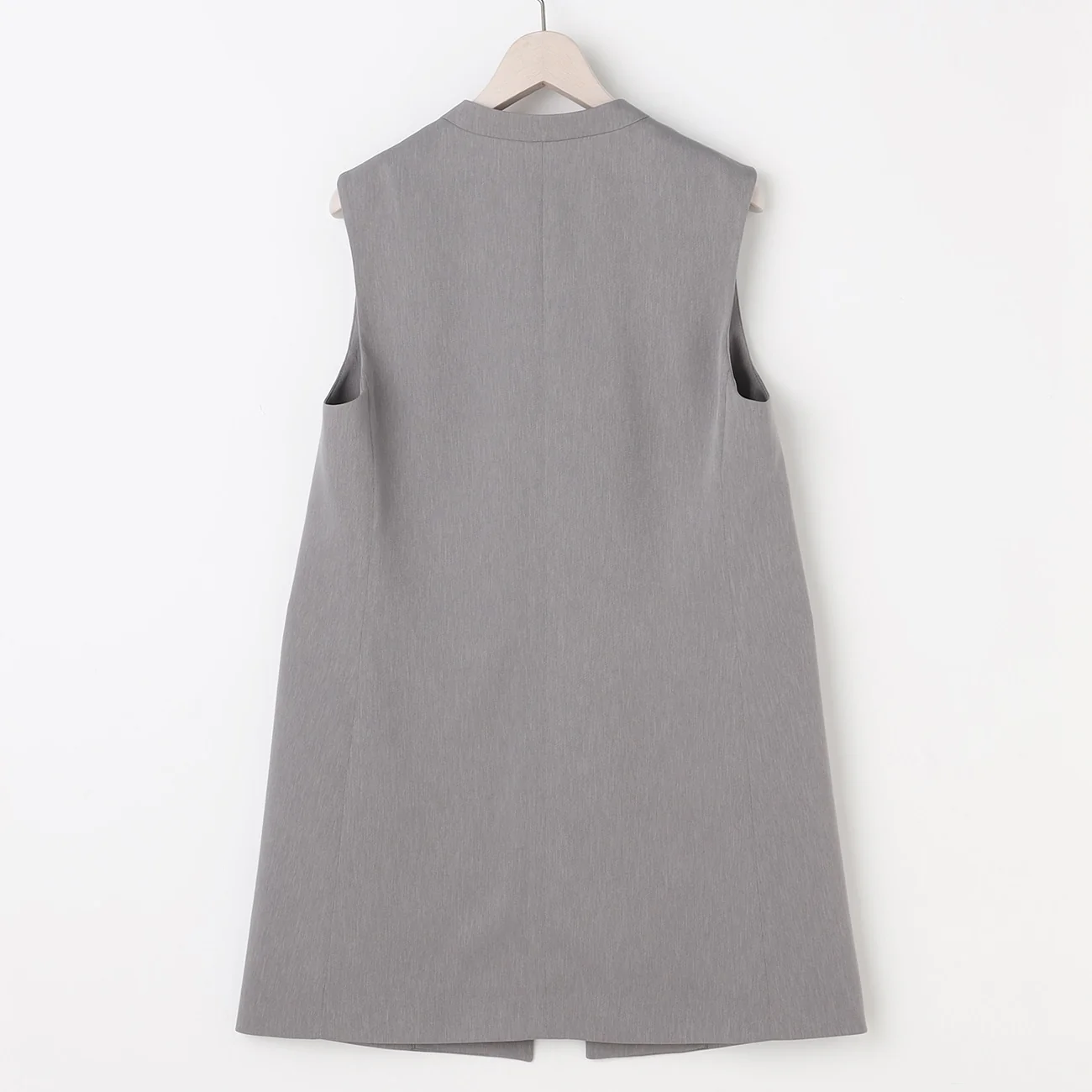THE THIRD SUITS RIRANCHA Stretch Long Vest - Light Gray - Image 8