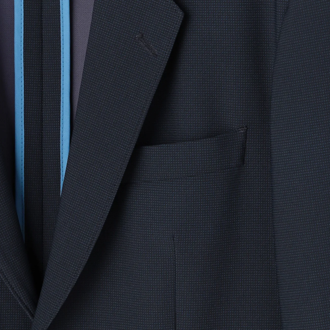 THE THIRD SUITS BIZSPO Houndstooth Jacket - Navy - Image 3