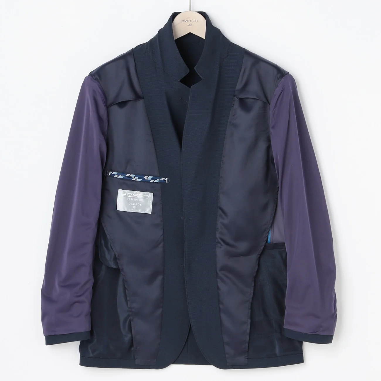 THE THIRD SUITS BIZSPO Houndstooth Jacket - Navy - Image 6