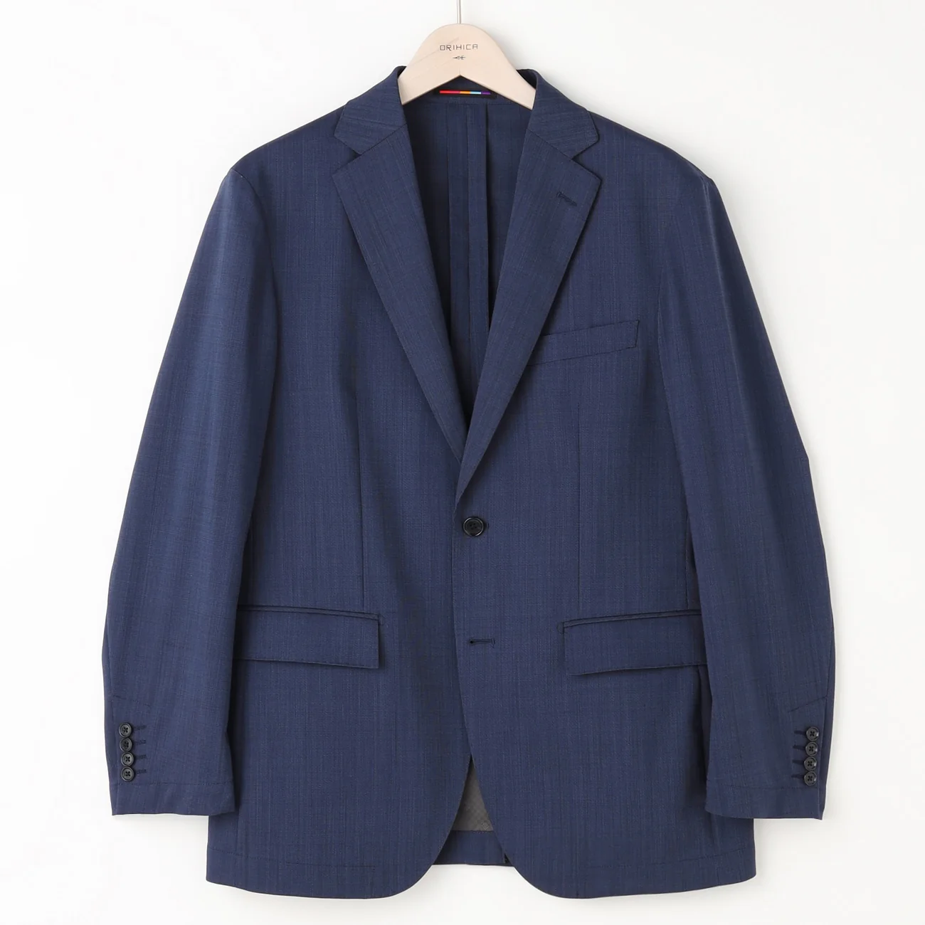 Super Cool High-breathability Pinhead Suit Jacket - Navy - Image 6
