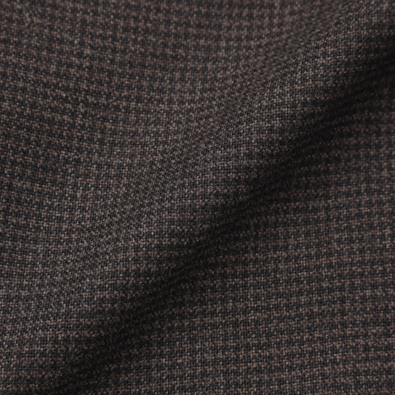 Houndstooth Milled Wool Pants - Brown - Image 7