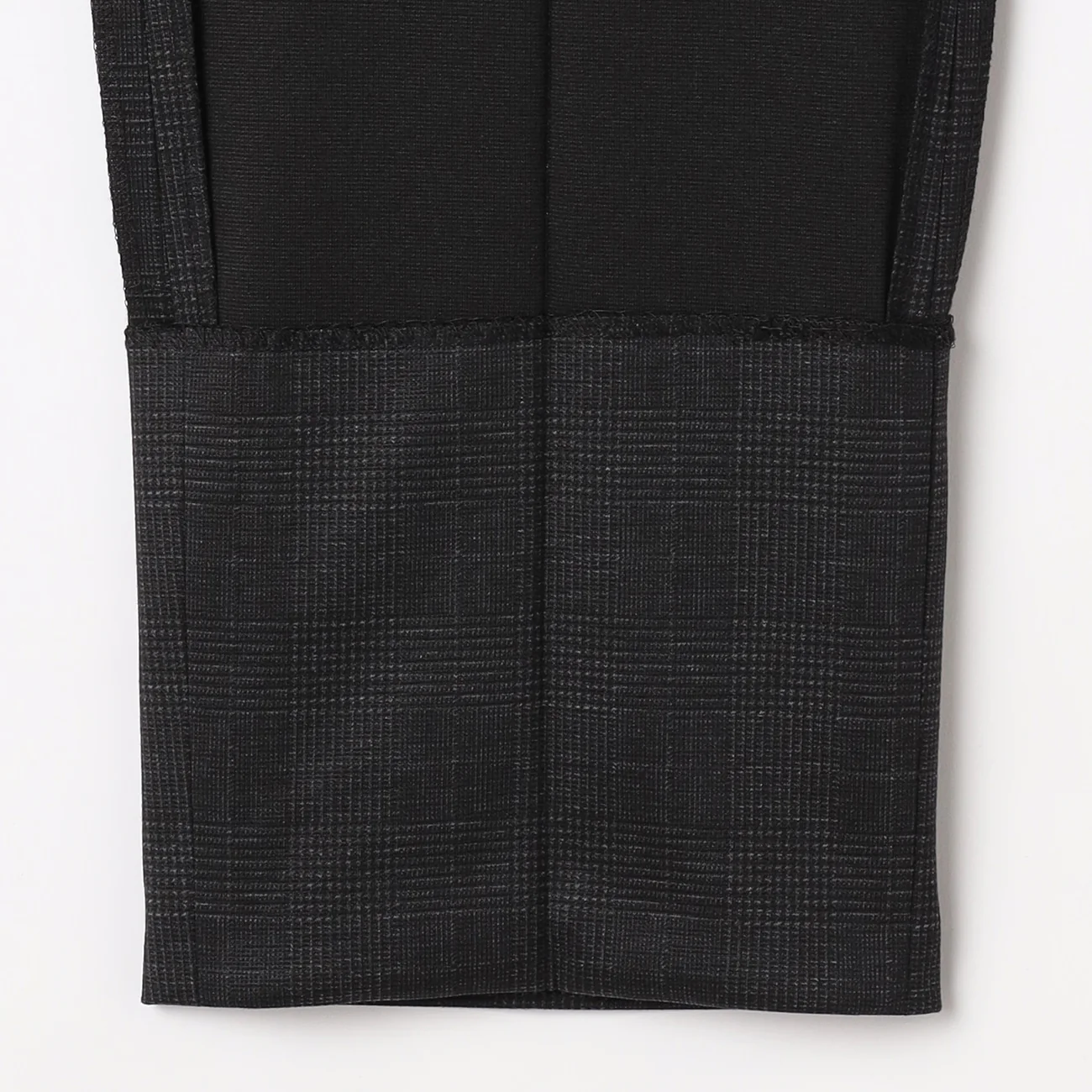 THE THIRD SUITS Glen Check Pants - Charcoal Gray - Image 6