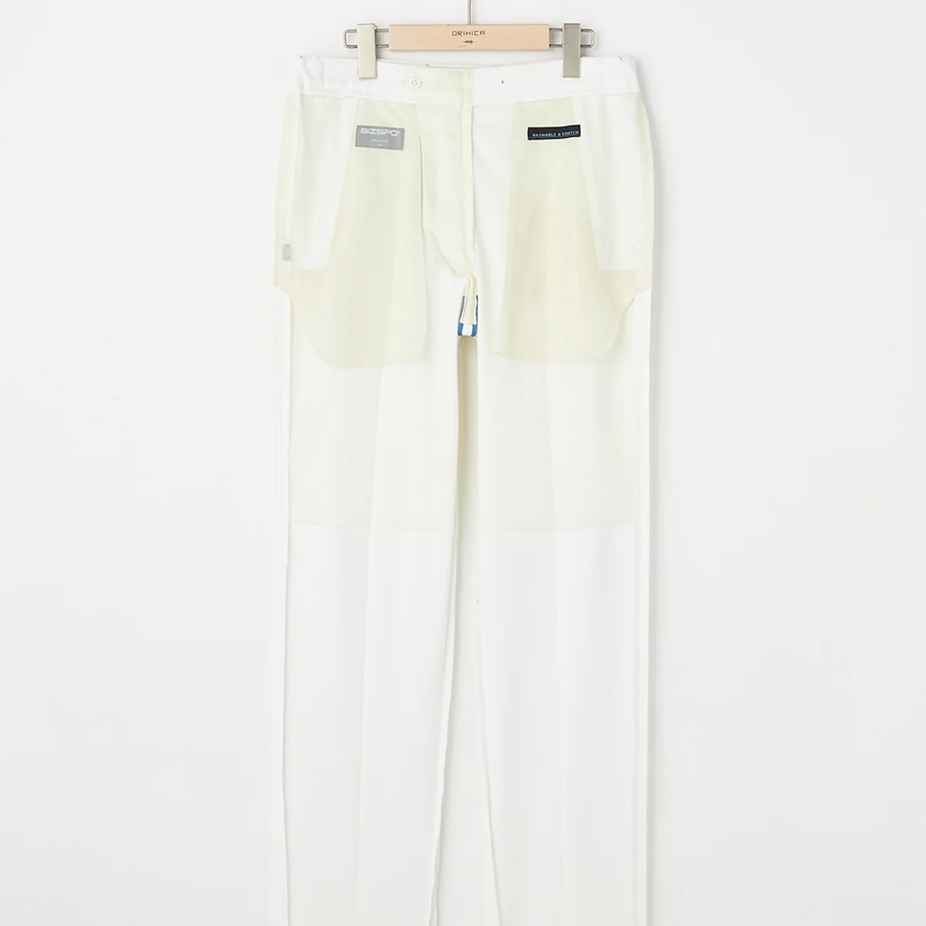 Japanese Fabric BIZSPO Washable Stretch Pants - Off-white - Image 4