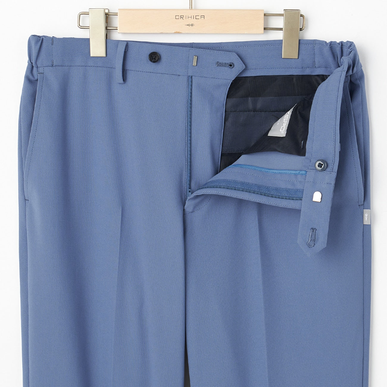 Japanese Fabric BIZSPO Washable Stretch Pants - Blue - Image 4