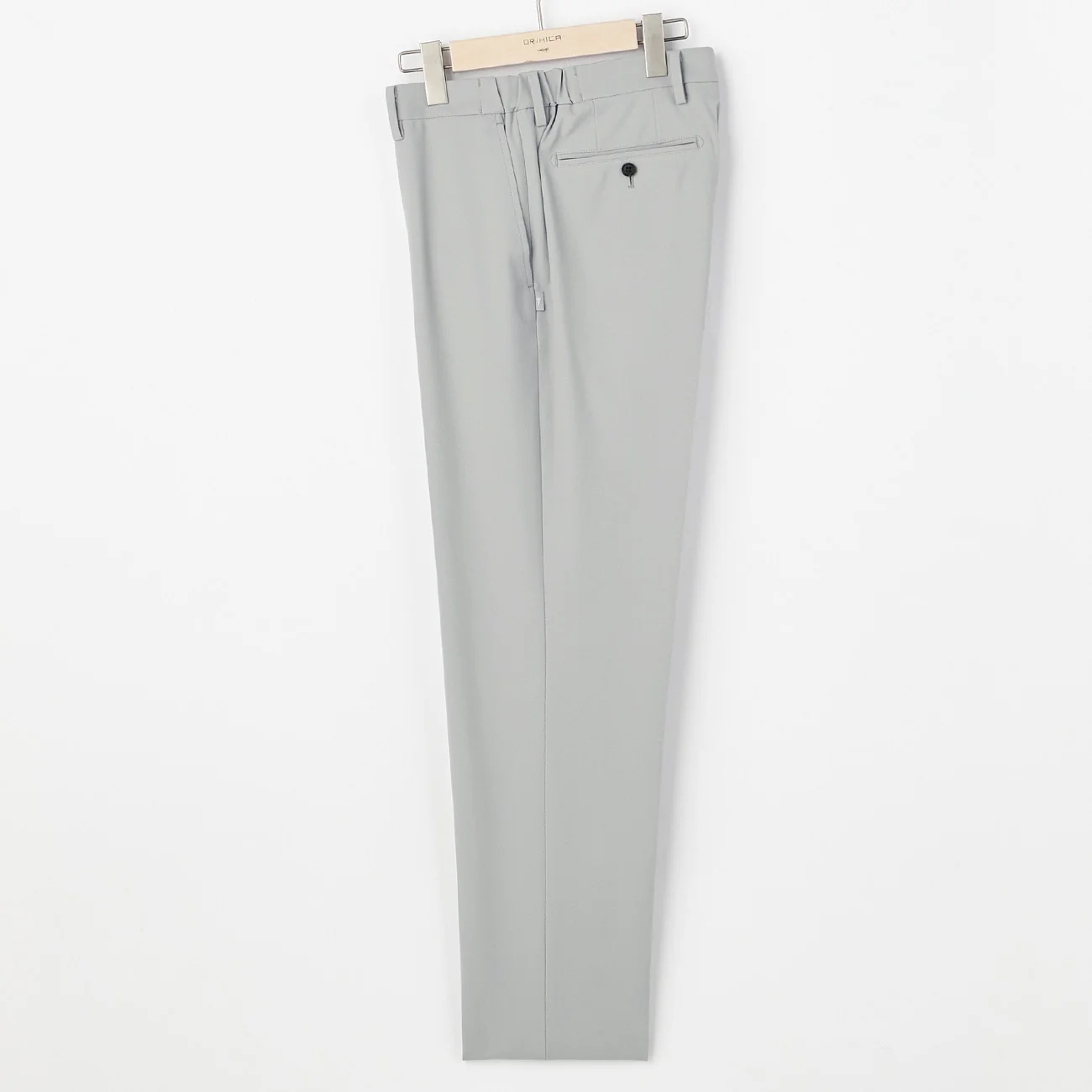 Japanese Fabric BIZSPO Washable Stretch Pants - Light Gray - Image 3