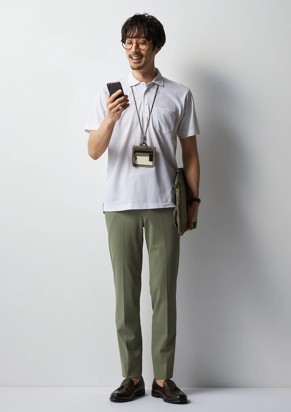 Japanese Fabric BIZSPO Washable Stretch Pants - Khaki - Image 11