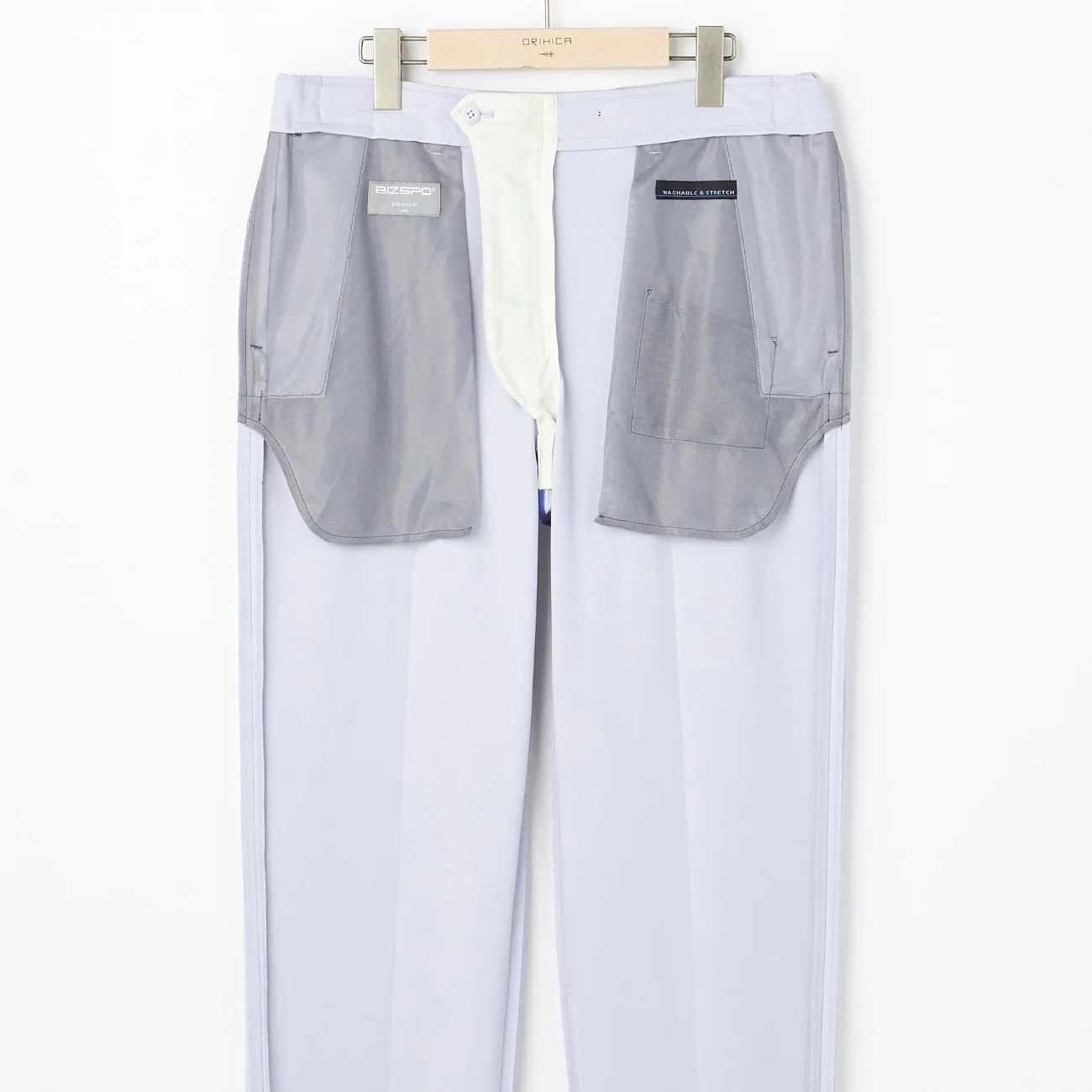 Japanese Fabric BIZSPO Washable Stretch Pants - Light Blue - Image 6