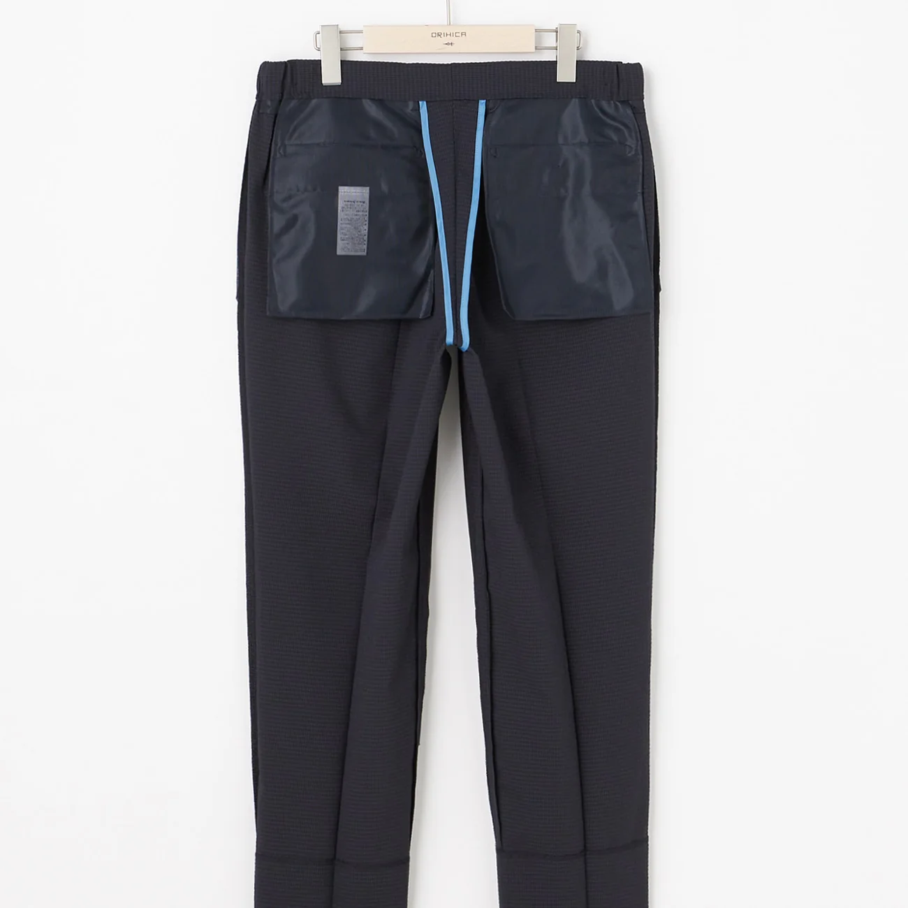 THE THIRD SUITS Japanese Fabric High-Breathability Seersucker Pants - Navy - Image 12
