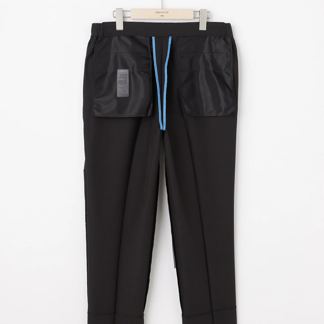 THE THIRD SUITS Japanese Fabric High-Breathability Seersucker Pants - Black - Image 7