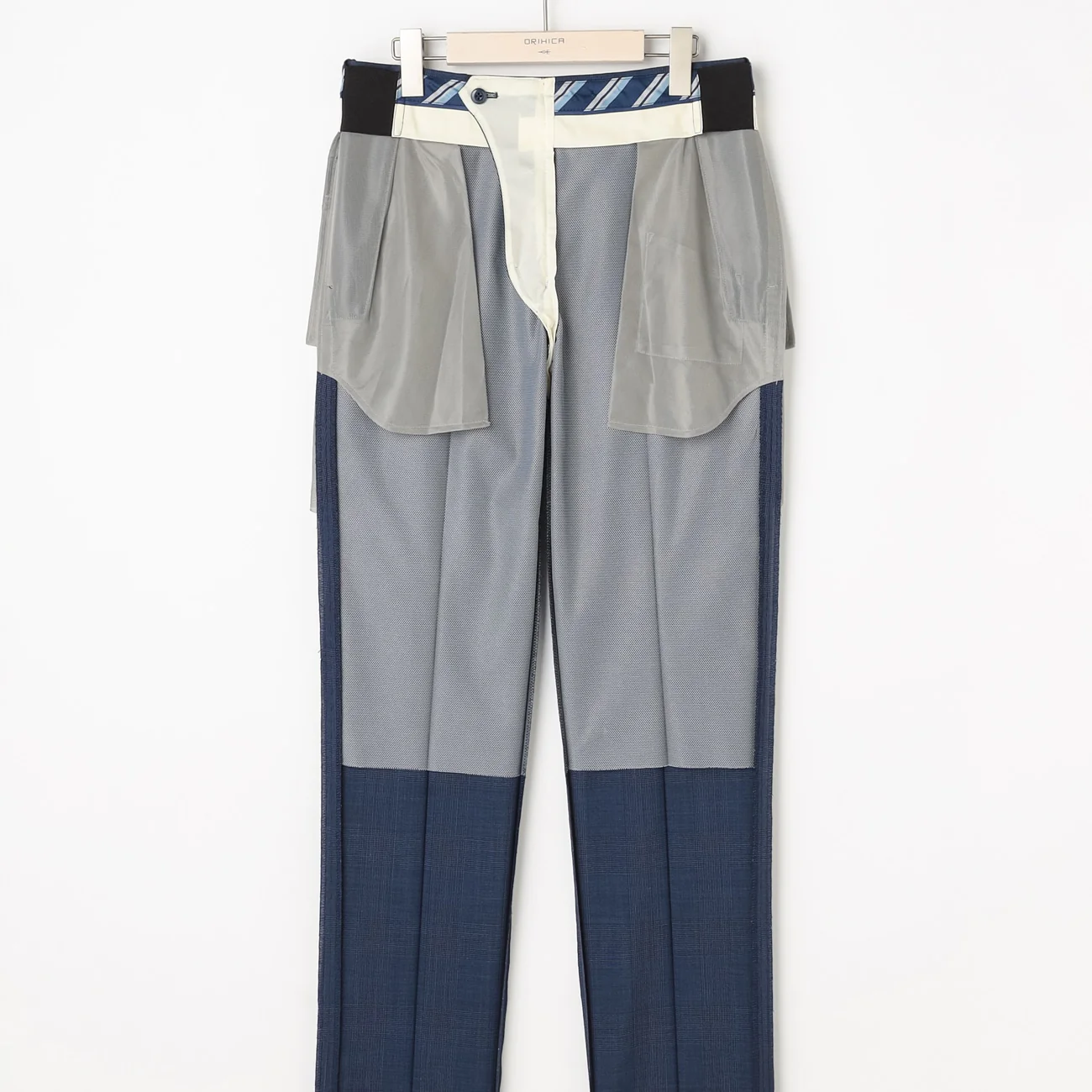 Super Cool High-breathability Glen-Plaid Suit Pants - Navy - Image 7